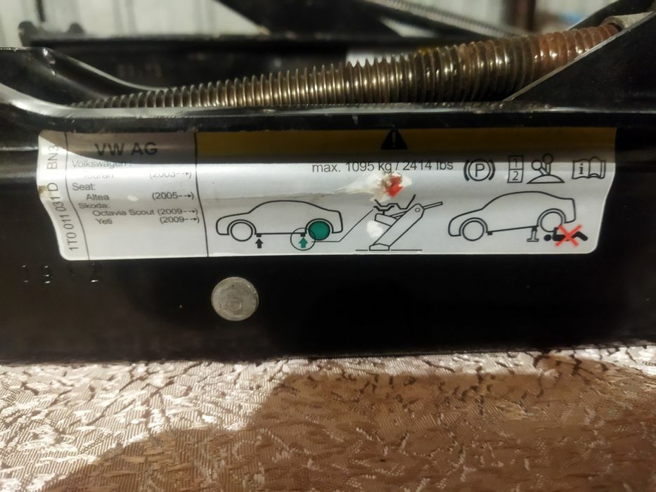 Органайзер домкрат WAG Volkswagen Skoda Audi Seat