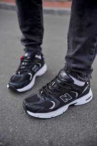 Кросівки весняні для чоловіків та жінок. New Balance 530 Black White