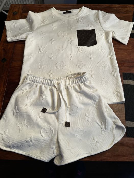 Komplet Louis Vuitton roz M nowy z metkami bialy