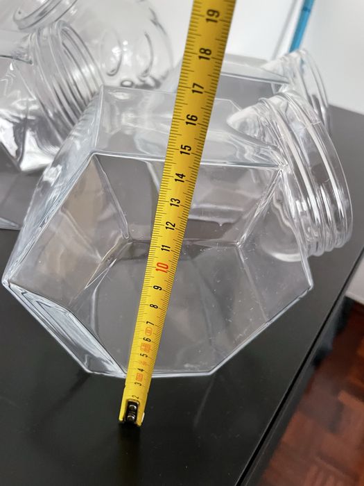 Conjunto 4 frascos de vidro