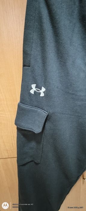 Штани чоловічі Under Armour UA Rival Fleece Cargo Jogger чорні.