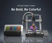 ANYCUBIC Kobra 3 Combo Багатоколяровий  3D-принтер FDM з AMS боксом.