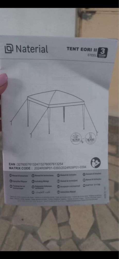 Tenda 3x3 sem laterais
