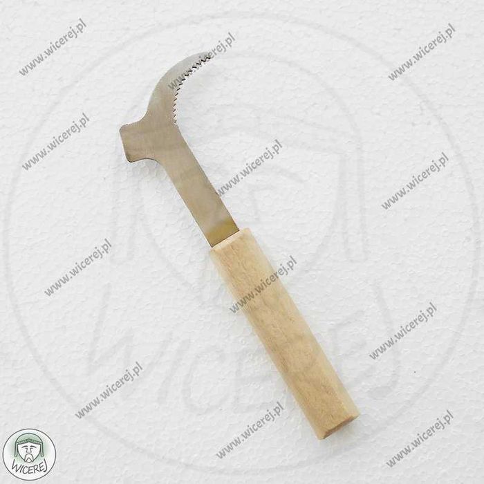 Dłuto Pasieczne Nierdzewne proste, z ząbkowanym rozpierakiem