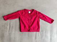 Czerwony sweter dla dziewczynki marki H&M