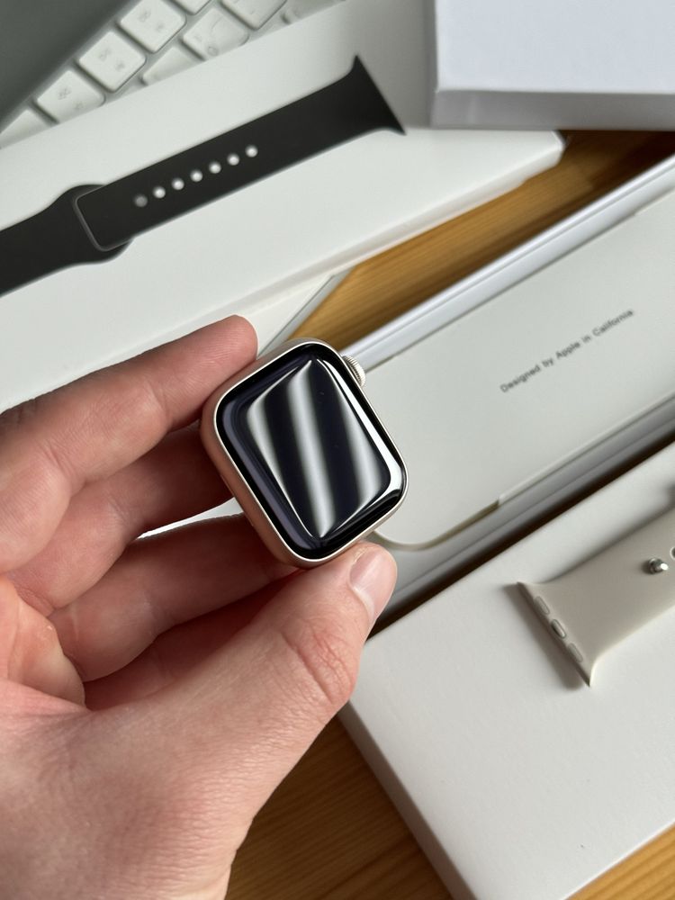 Apple Watch 8 41mm Starlight нові, неактивовані, 100% АКБ, на гарантії