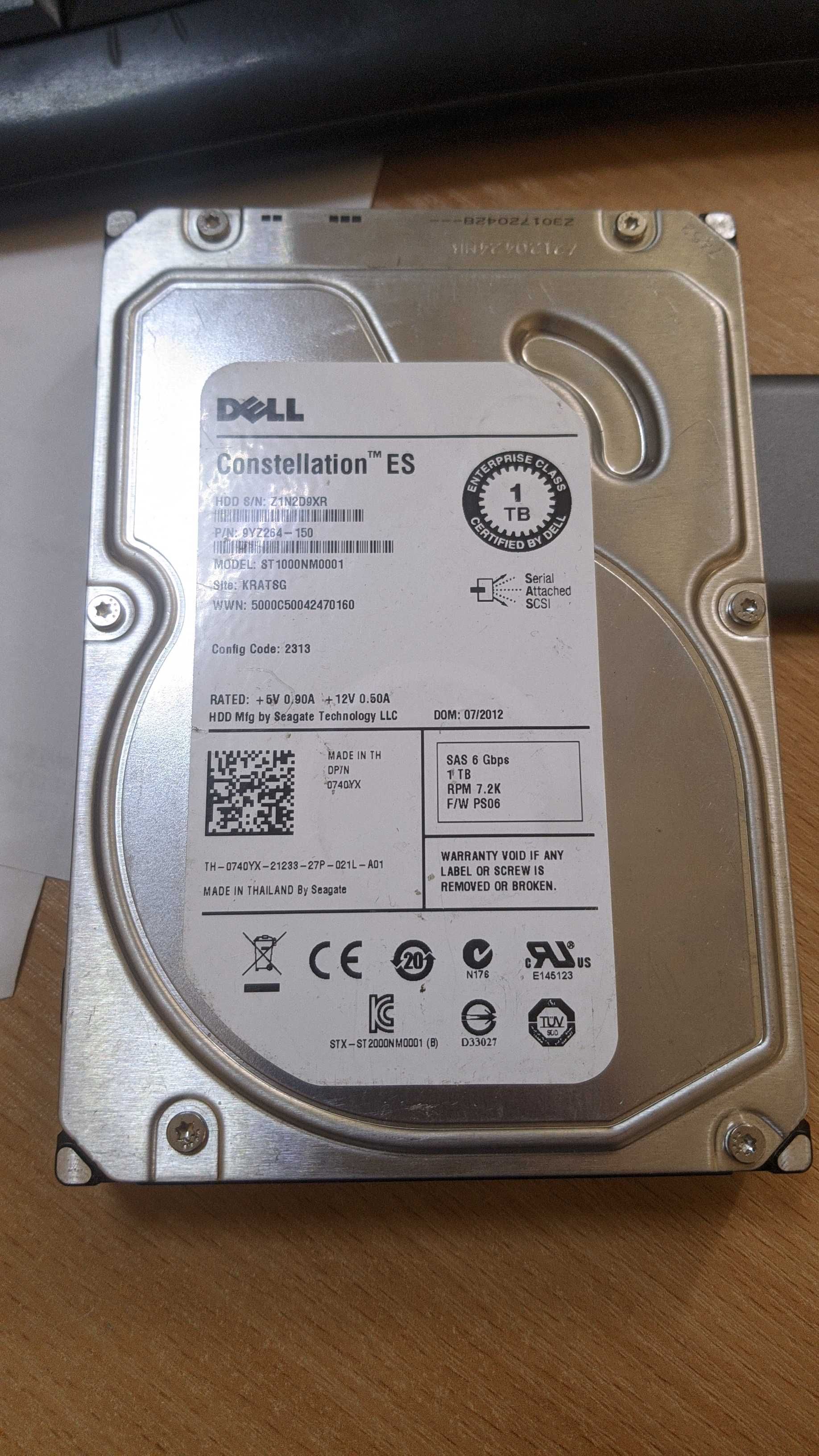 HDD NAS Dell Constellation ES st1000NM0001 1Tb