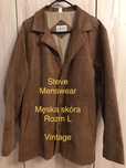 Steve menswear kurtka skóra, skórzana rozm L, męska brązowa Vintage