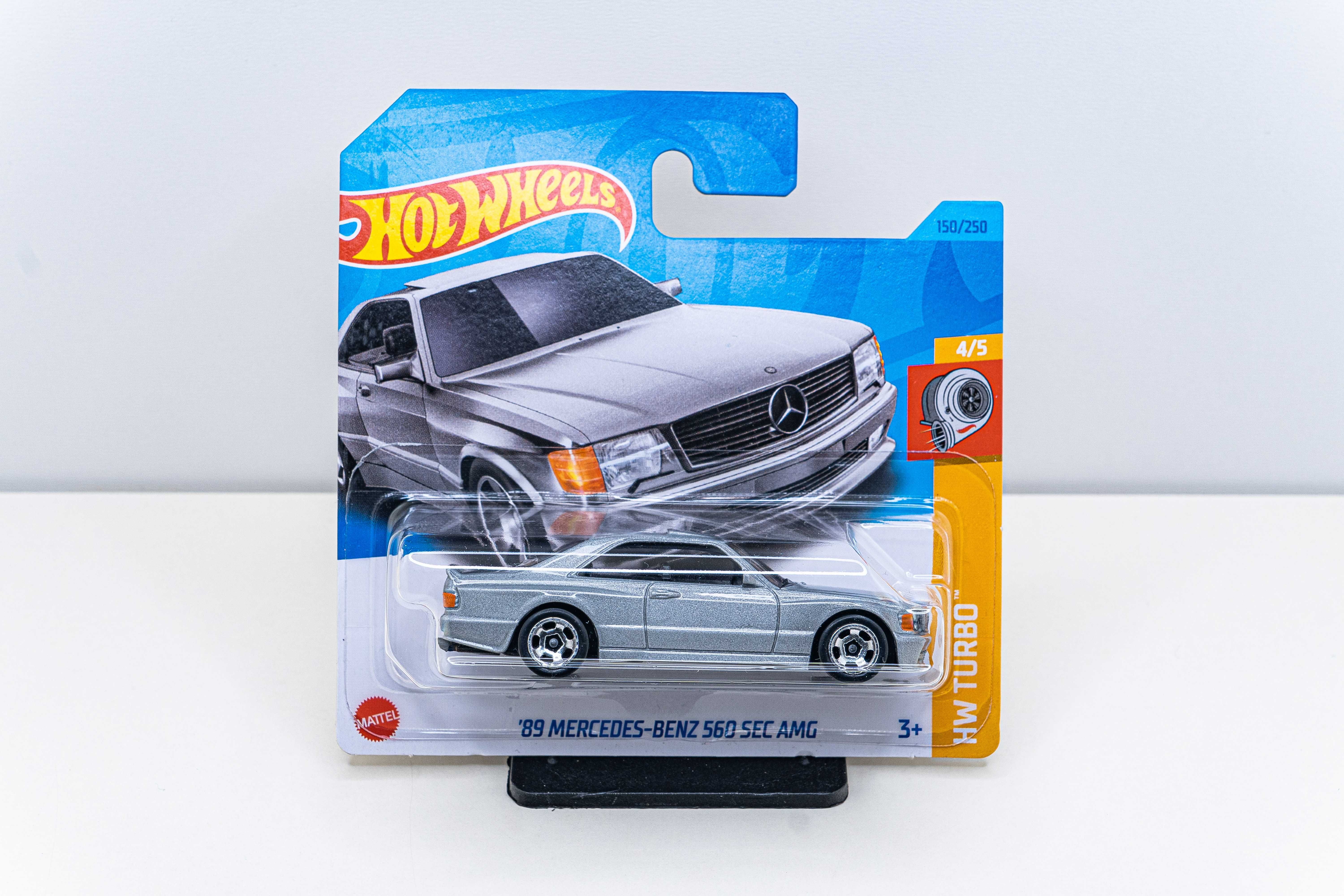 HOT WHEELS 89 Mercedes-Benz 560 SEC AMG 150/250 HW Turbo 4/5 - NOWY