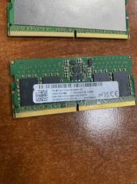 2 плажки оперативної памʼяті ddr5 sodimm кожна по 8 gb 4800 MT/s