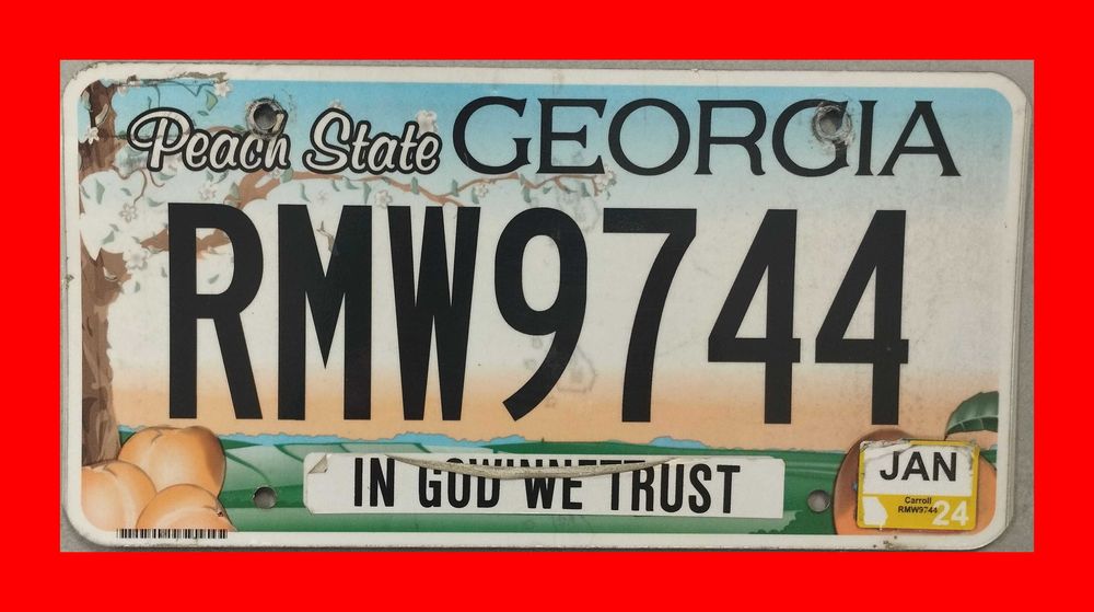 Tablica rejestracyjna GEORGIA USA oryginalna!!