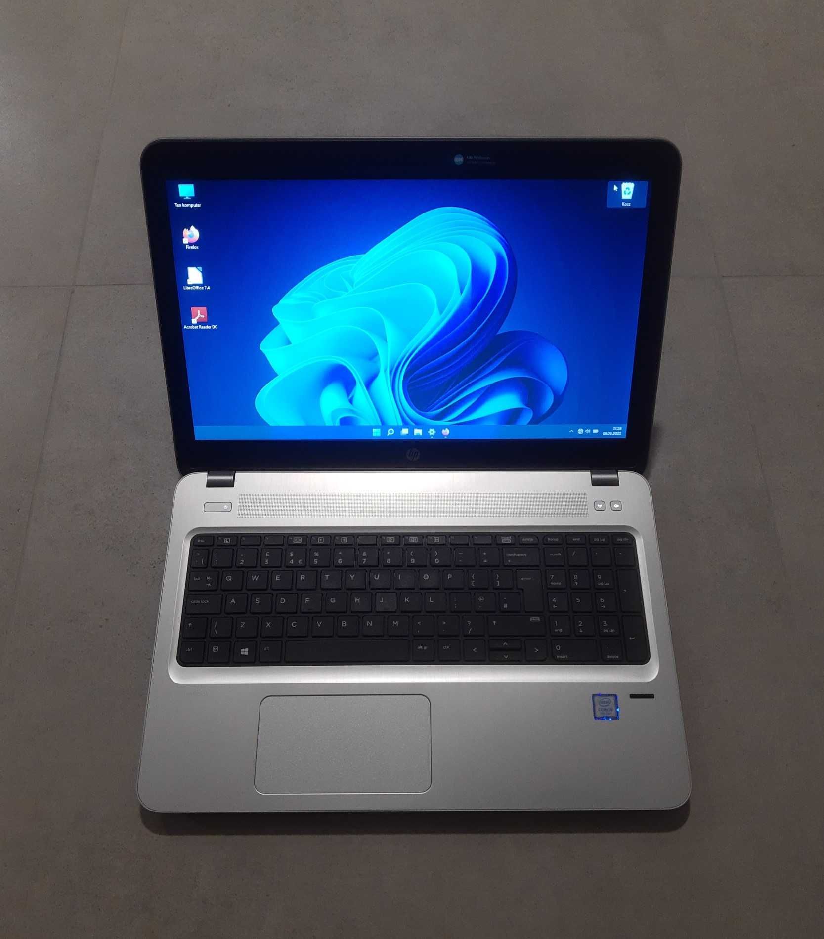 Laptop HP ProBook - Intel i7, 8GB RAM, dysk SSD, FullHD, Windows 11