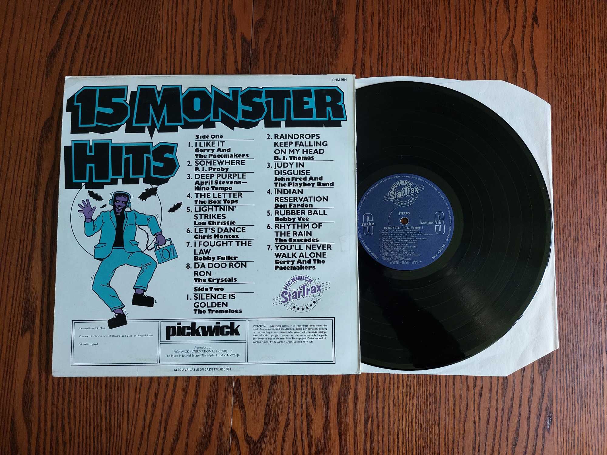 Various – 15 Monster Hits Vol. 1 LP 6323 UK Super Skladak