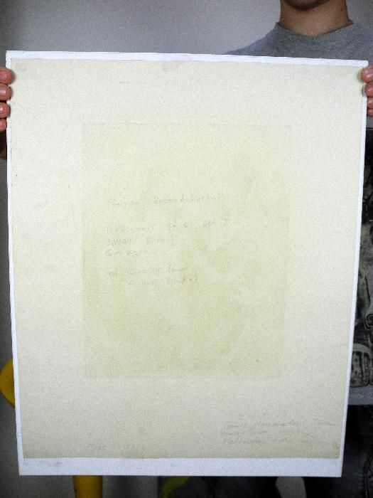 Картина. Цветной офорт. Гурам Доленджашвили. "Иисус и Иуда" 23х30