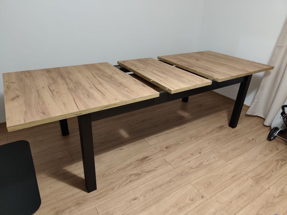 Stół rozkładany MODERNO solidny klasyczny loft 200x100+ 2x50