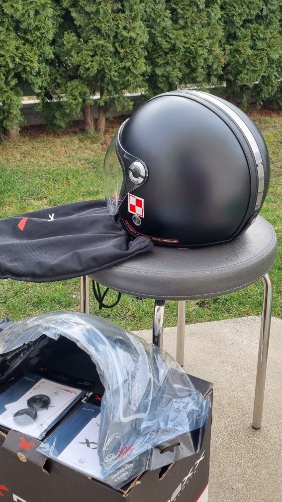 Kask otwarty Nexx X.70 Groovy Czarny XXL 63-64 cm chopper, cruiser.