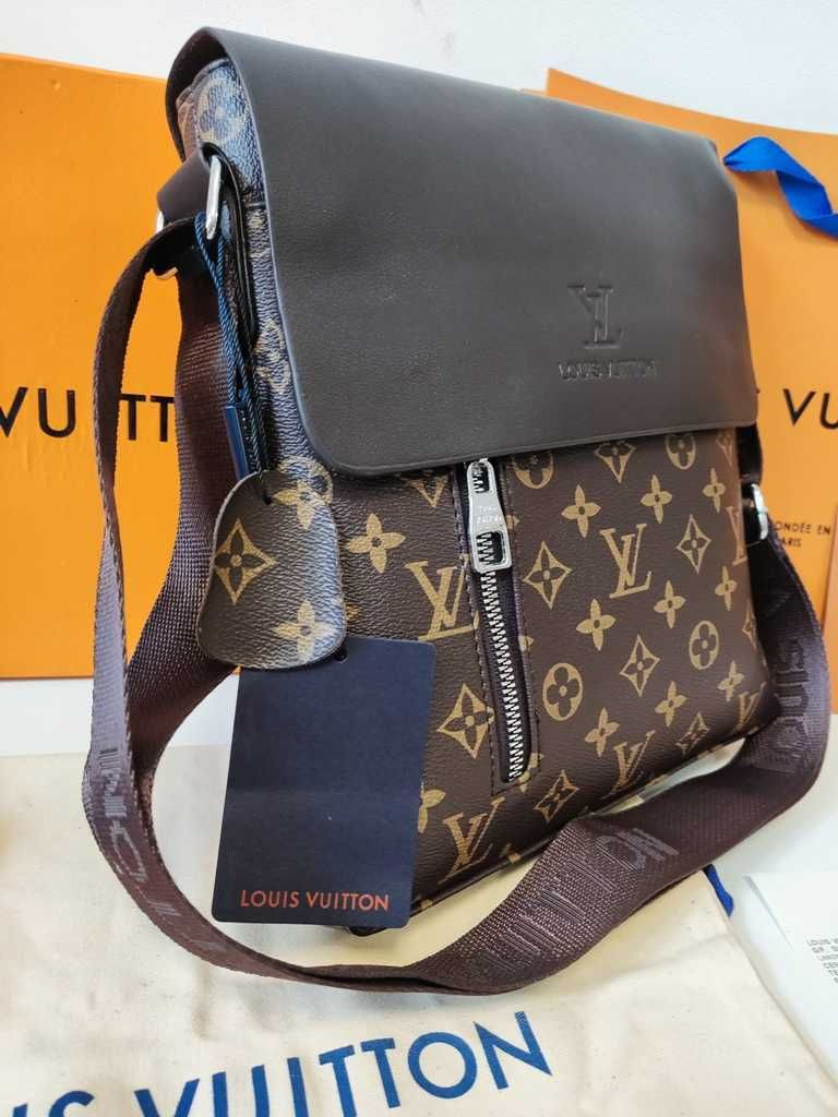 LOUIS VUITTON męska torba Listonoszka, skóra, Francja 05-42
