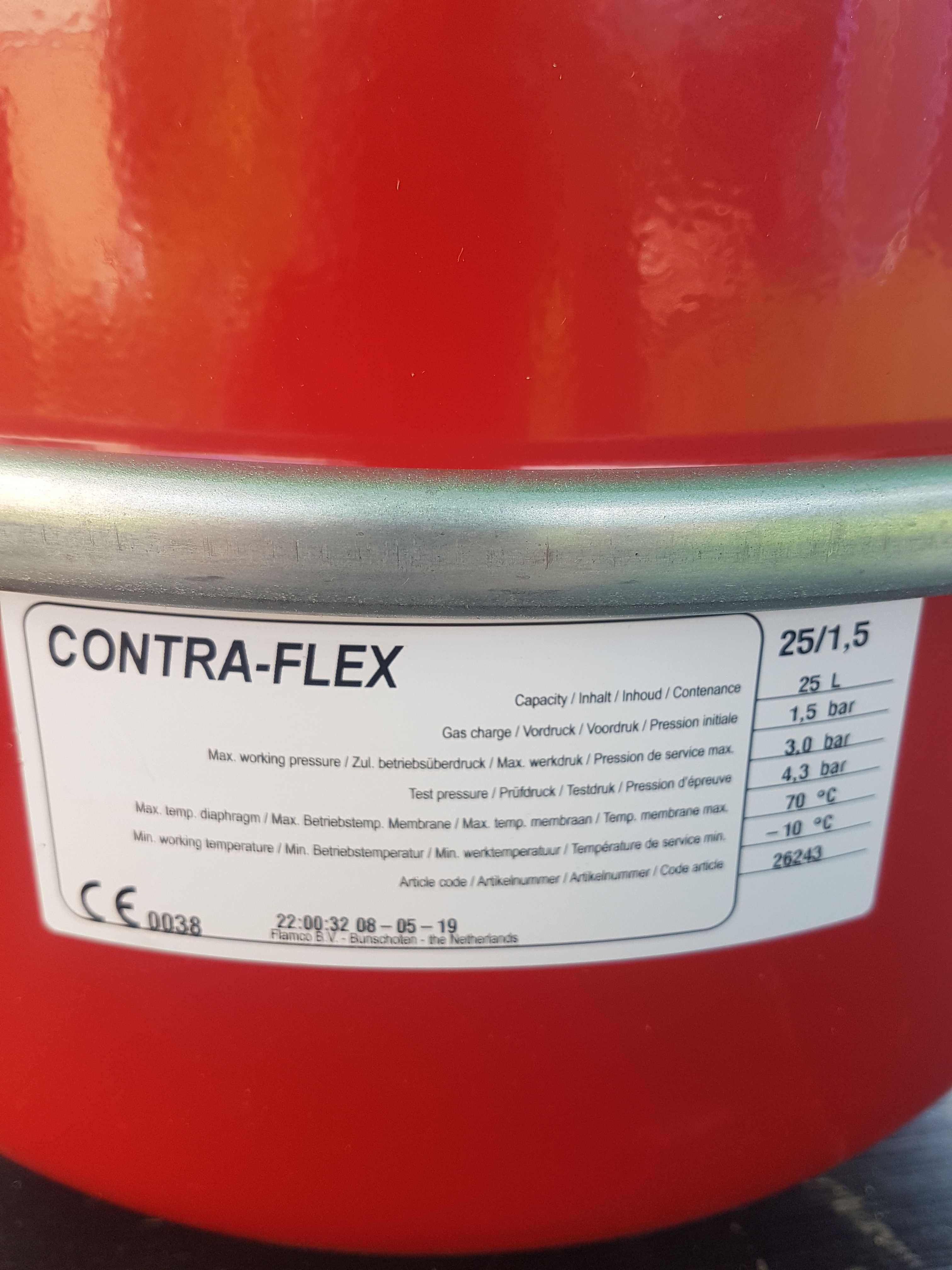 Naczynie przeponowe Reflex NG 25.  Reflex NG 35. Contra Flex 25l.