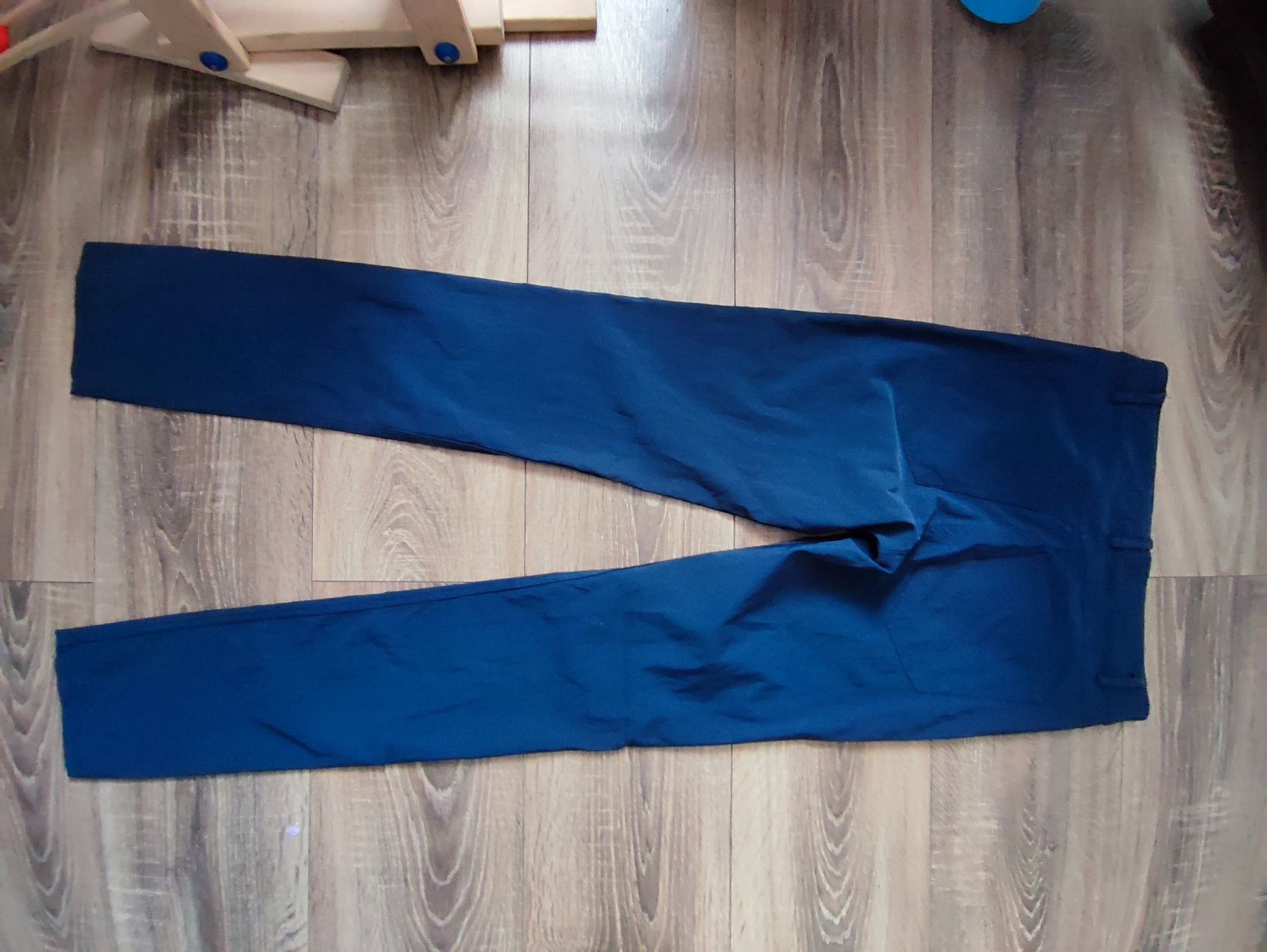 Spodnie eleganckie granatowe damskie s h&m