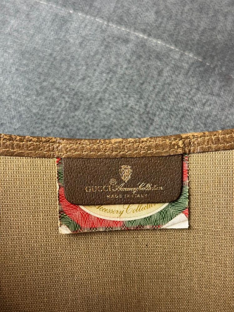 Gucci GG Supereme web sherry line tote bag