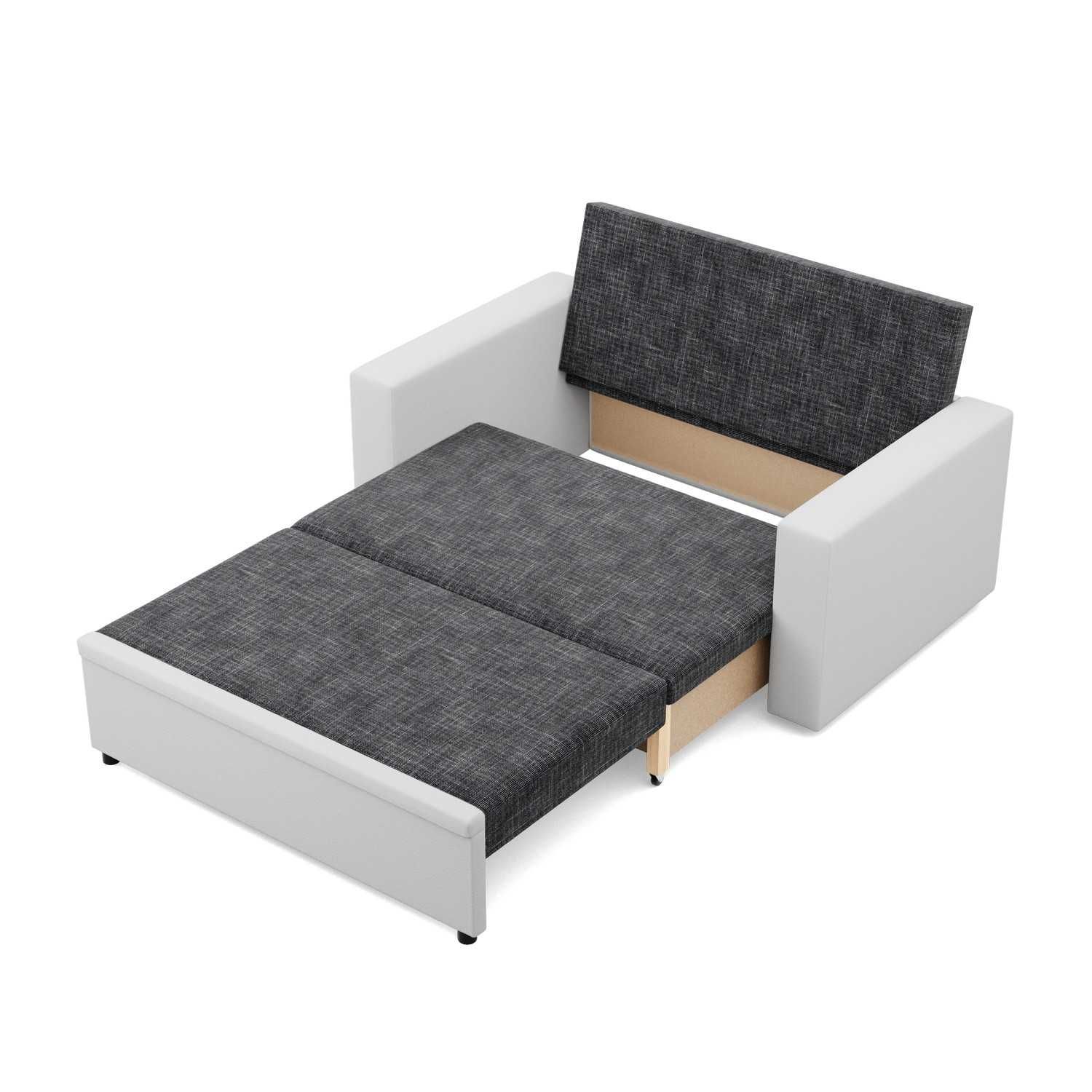 Sofa 2-osobowa z Funkcją Spania Rozkładana Pojemnik Funkcjonalna Luna