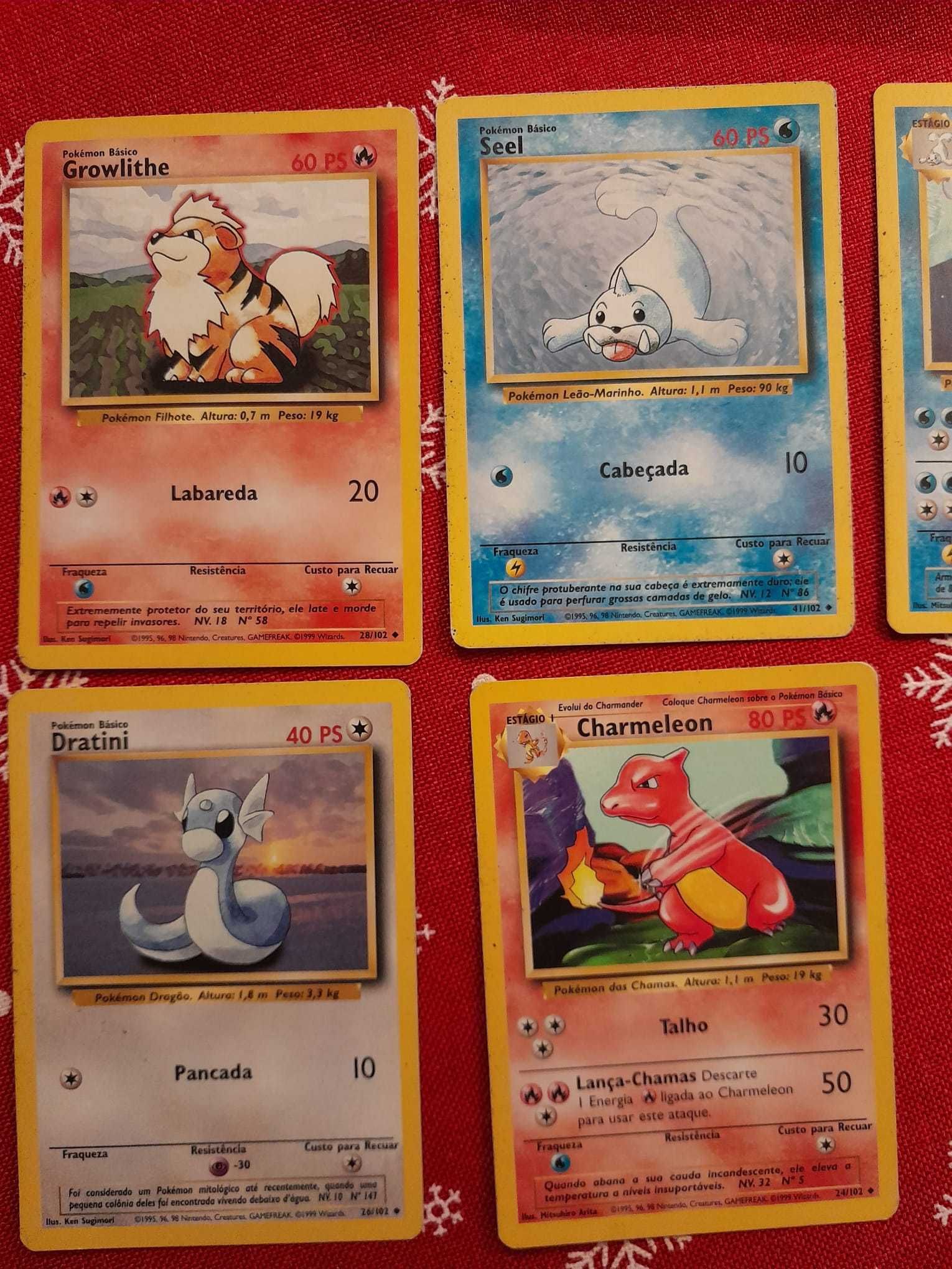 Cartas Pokemon Base Set (incomuns)