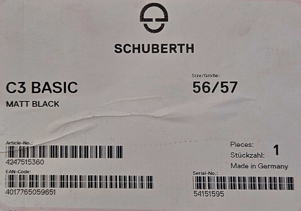 Kask Schuberth C3 Basic Matt Black