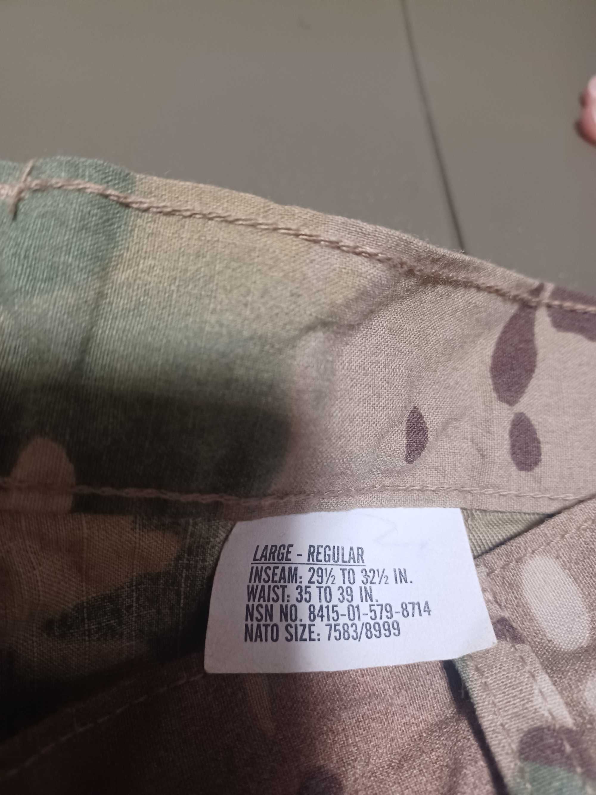 Spodnie wojskowe multicam US Army L/R