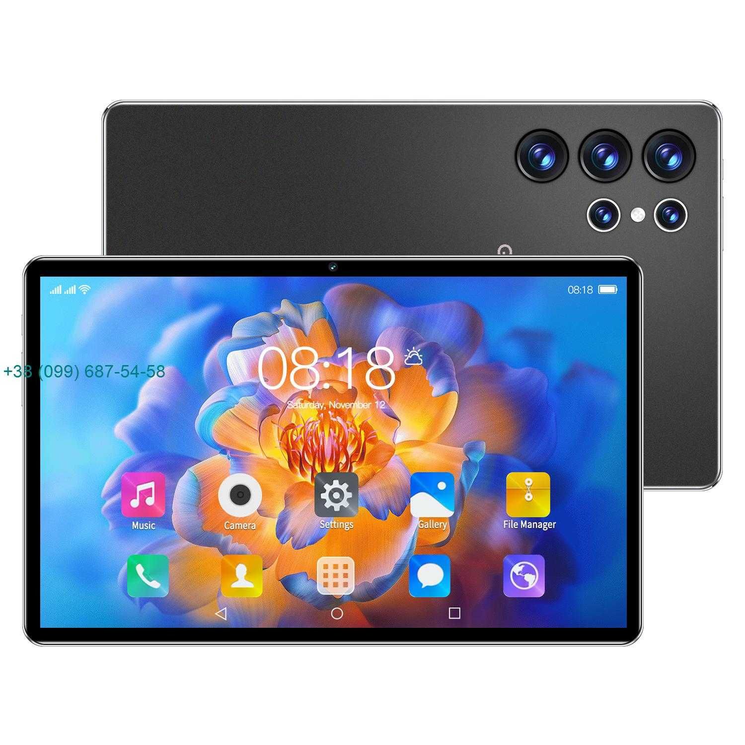 Шустрый Планшет 8-128GB /Full hd /GPS/ 10.1"дюйм / 2-сим / 12 мес.