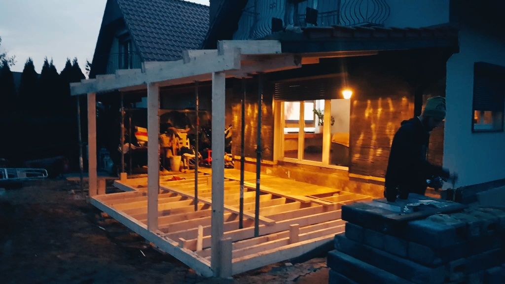 Altany, tarasy, ruchome deseczki, płoty drewniane, poliwenglan lity