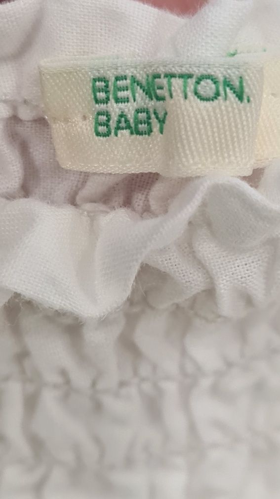 Vestidinho Benetton para menina 1-3 Meses