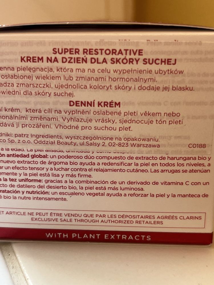 NOWY kultowy krem przecizmarszczkowy Clarins Multi Intensive Jour.