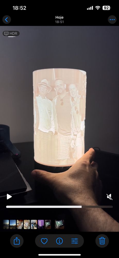 Luminaria personalizada 3D