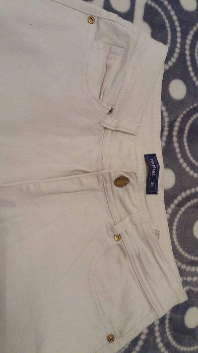 Calça de ganga branca da Mo Jeans , tamanho 36