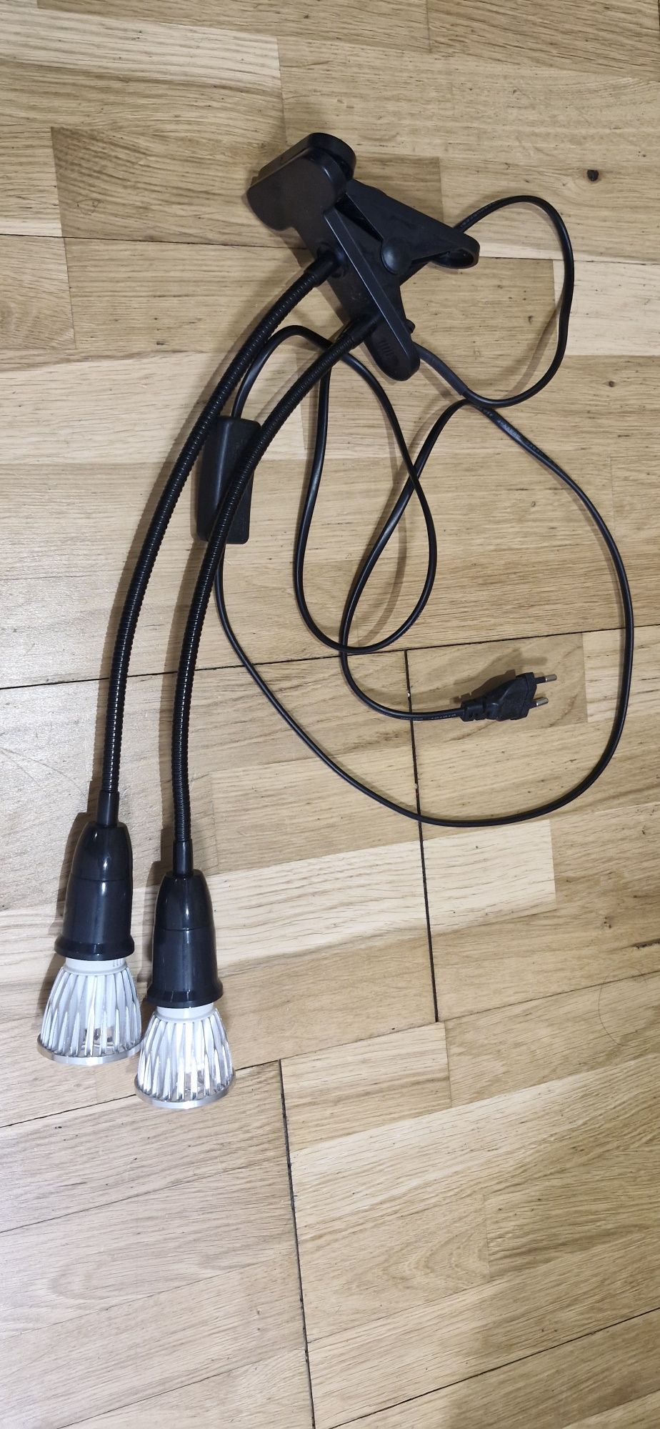 2 lampy do doświetlania roślin (wzrostu) w zestawie z podwójnym klipem