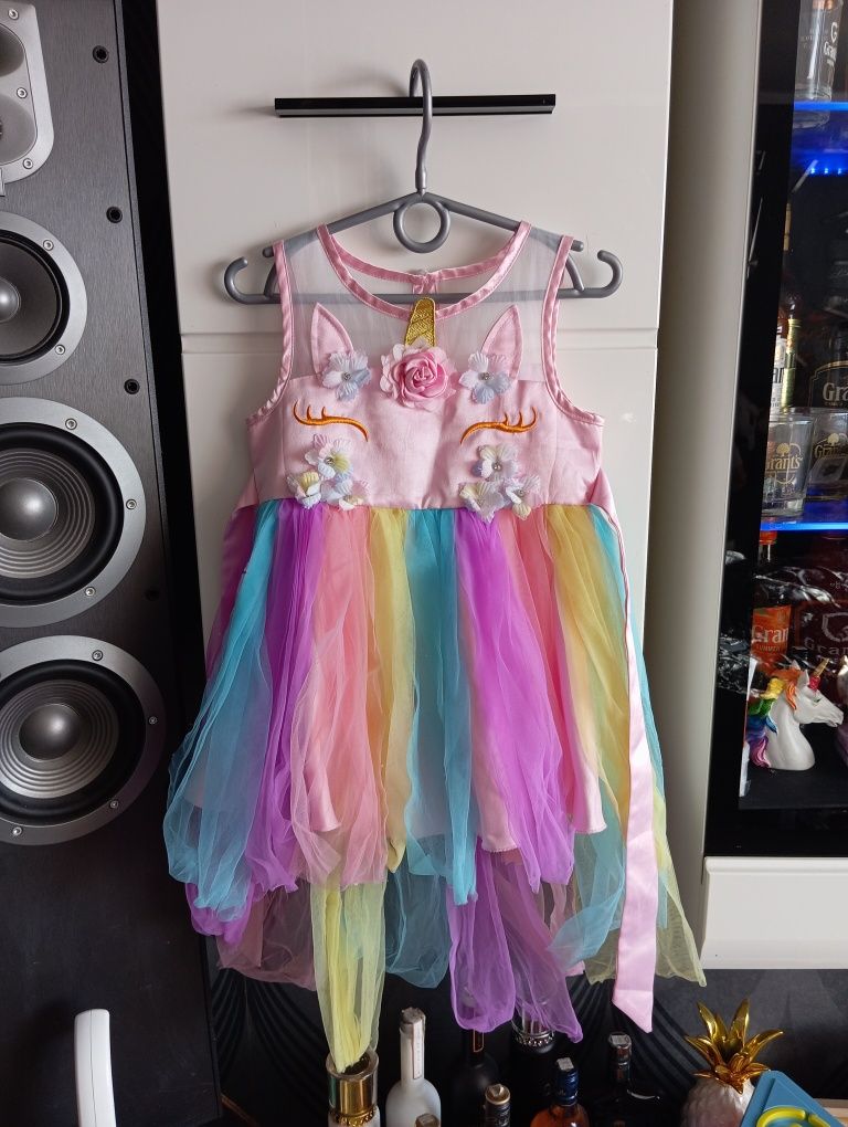 Sukienka strój przebranie jednorożec unicorn