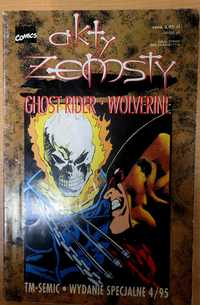 Komiks MEGA MARVEL Ghost Rider Wolverine Akty Zemsty 4/95 db