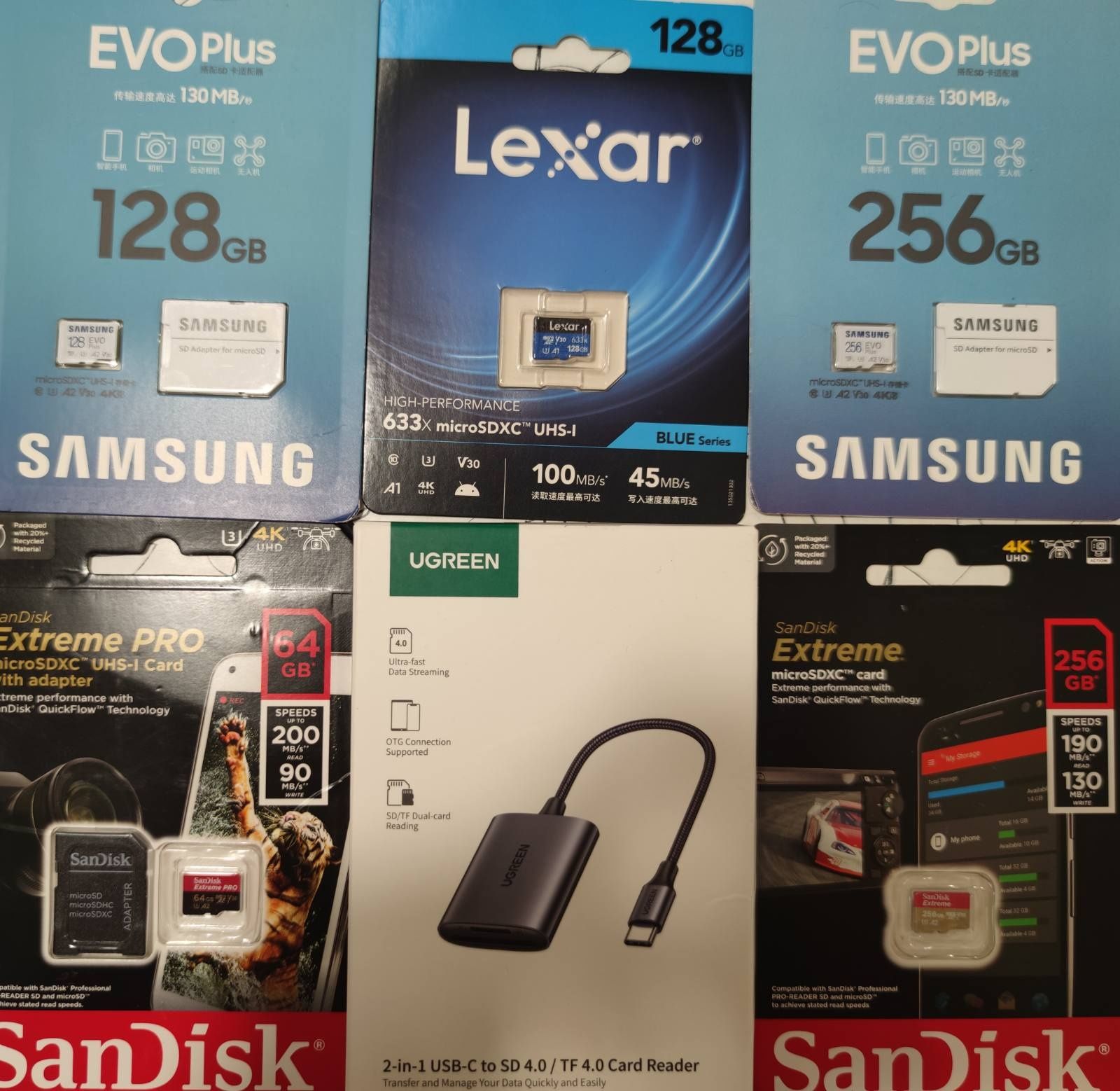 карти SanDisk Extreme Lexar Professional 256Gb CFexpress Type B XQD UH