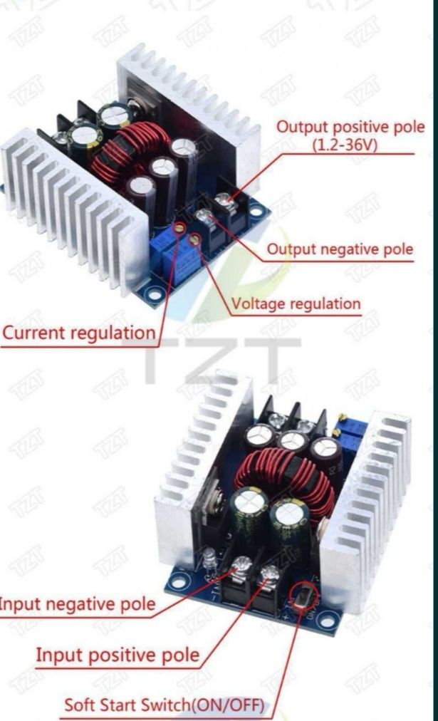 Понижающий преобразователь DC плата  300W/рег. CC/CV 20A