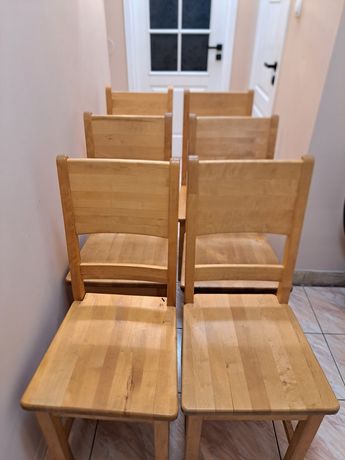 Solidne drewniane krzesła krzesło lite drewno