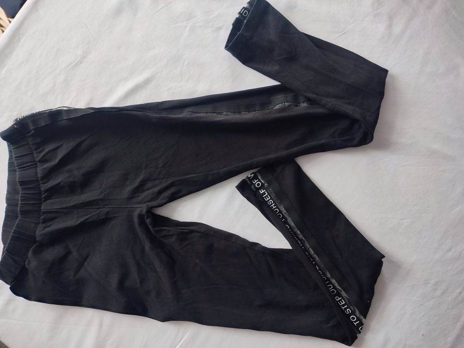 Czarne Getry leginsy rozmiar 134-140