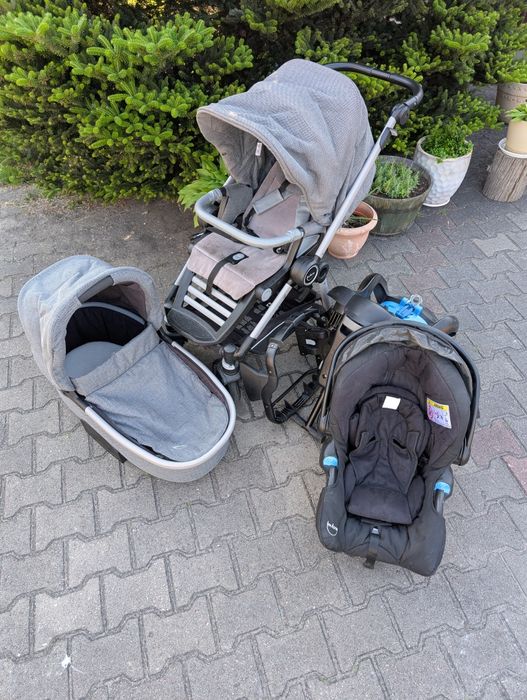 Wózek 3w1 + baza do samochodu