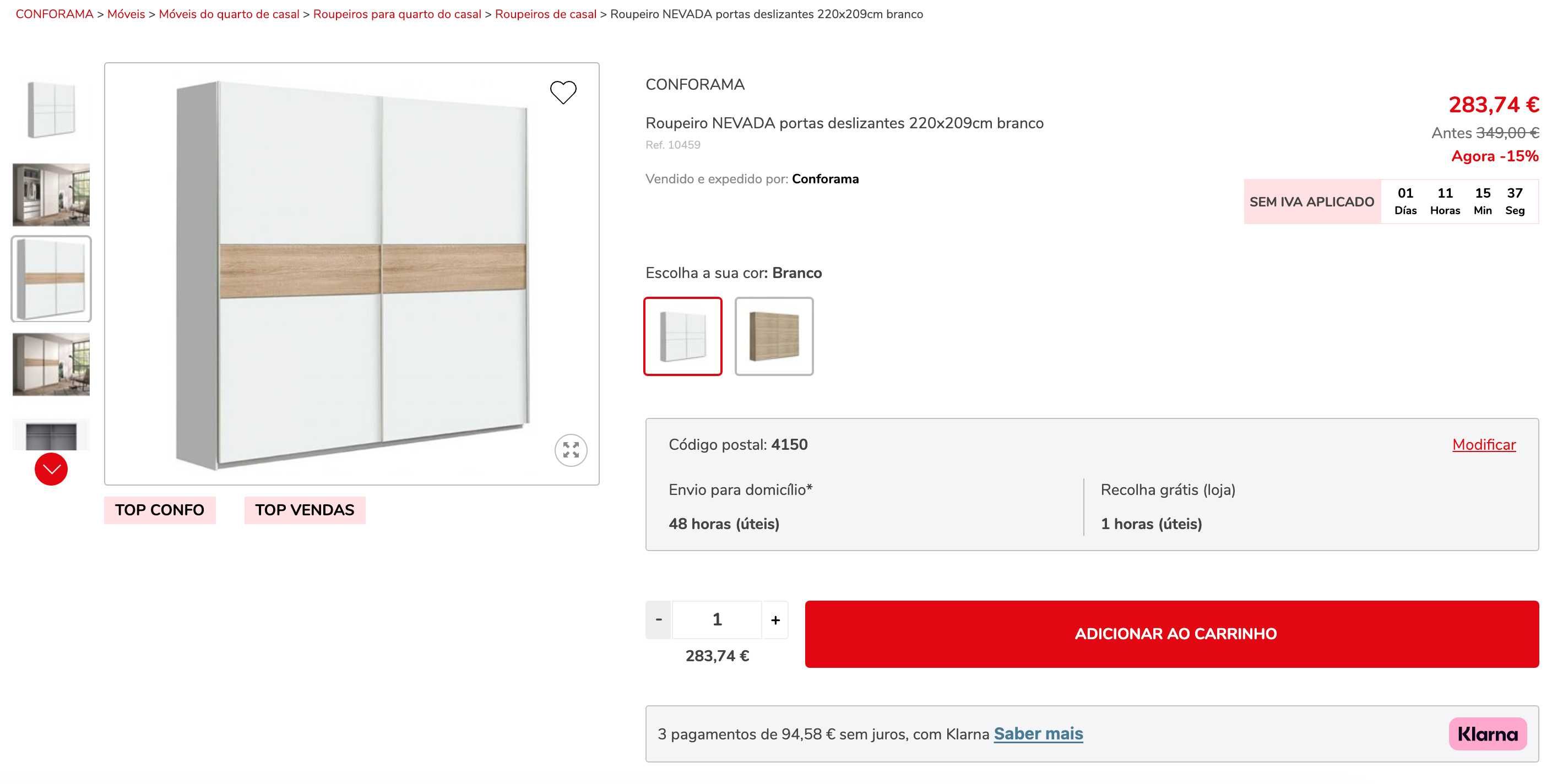 Roupeiro deslizante