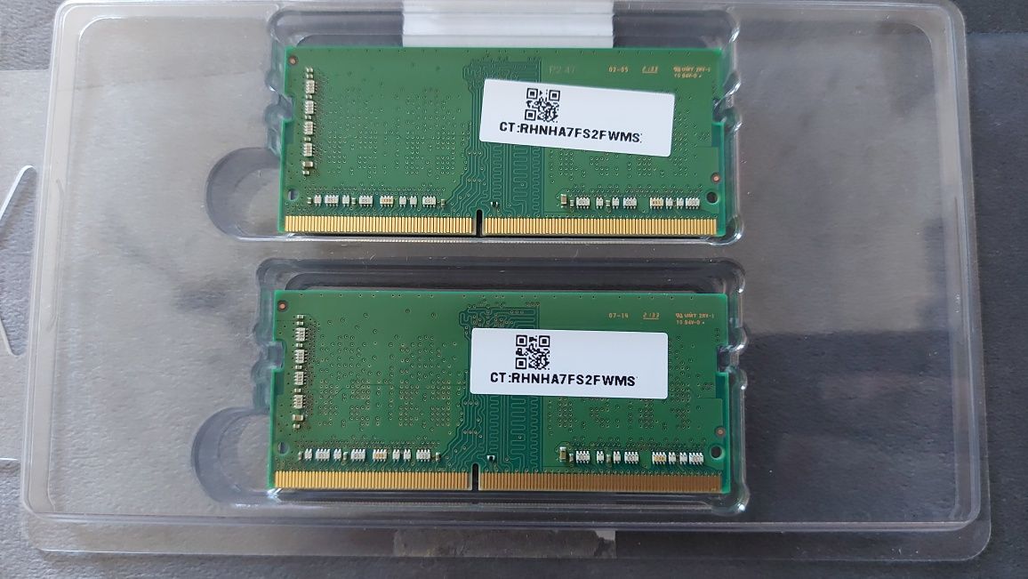 Pamięć RAM (Samsung) 2x4GB 3200MHz, DDR4, SODIMM.