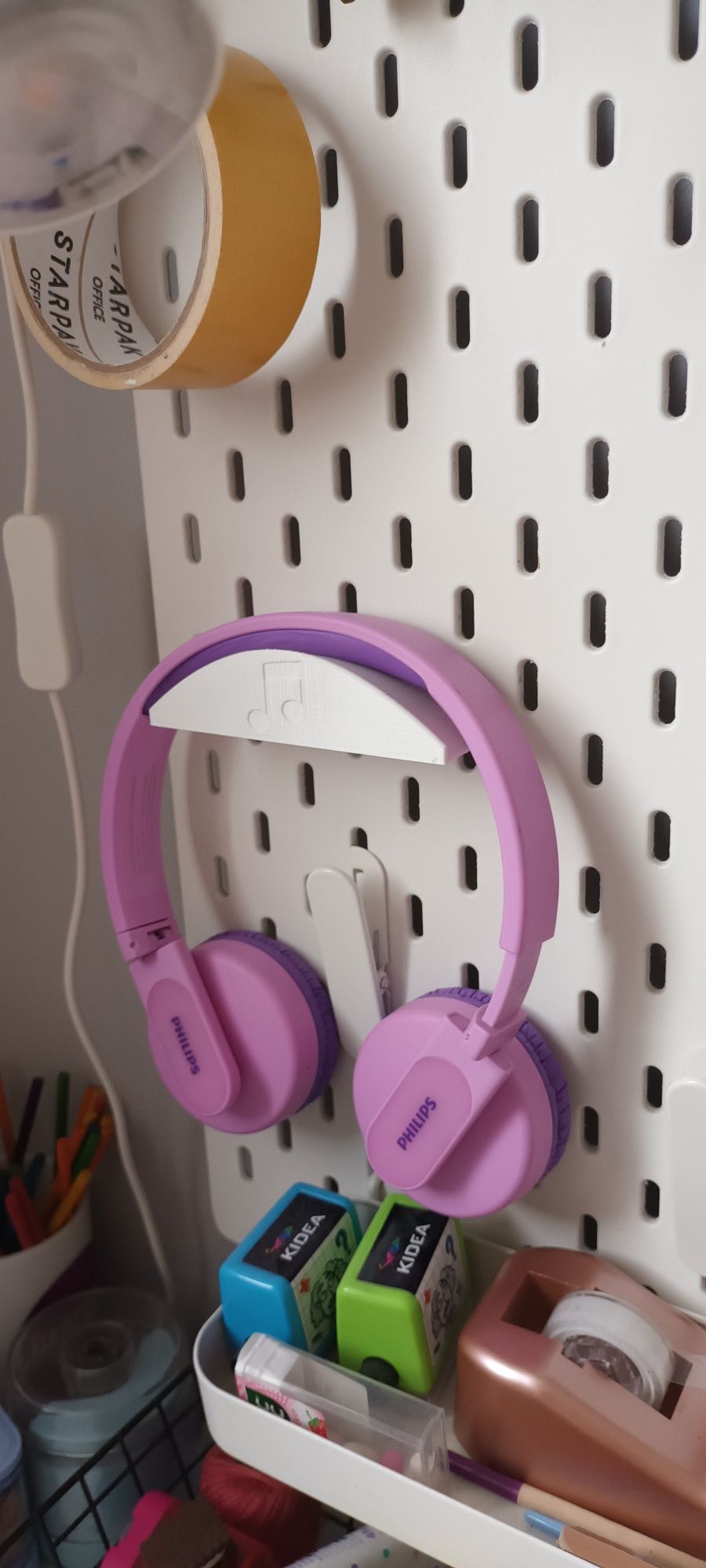 Ikea Skadis uchwyt na słuchawki druk 3D
