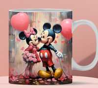 Kubek ceramiczny z nadrukiem Mickey Minnie