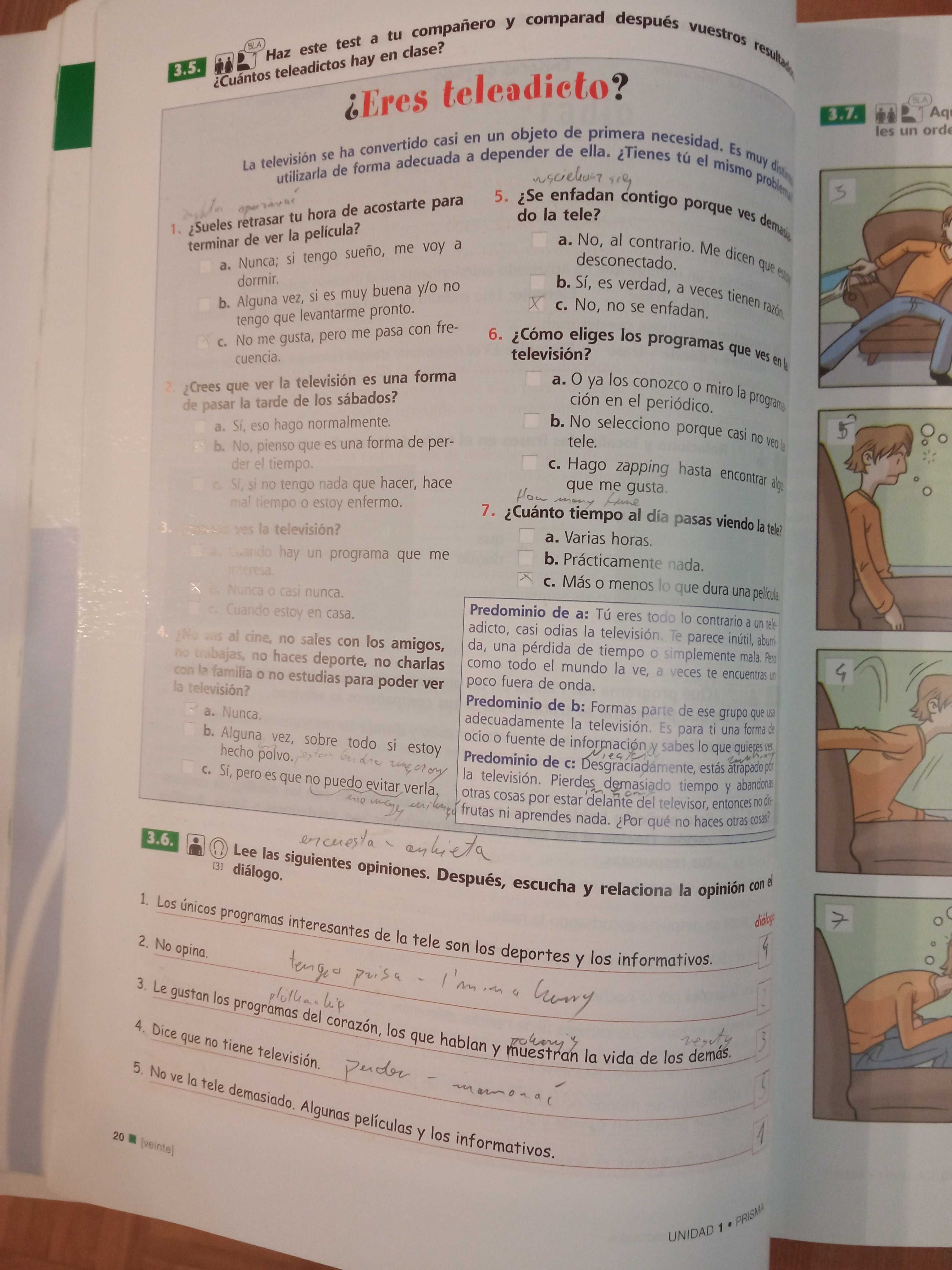 Książka do nauki hiszpańskiego PRISMA CONTINUA - NIVEL A2