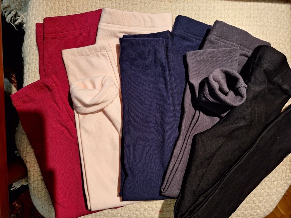 Legginsy dziecięce rozm.110 4 szt.bawełna z ociepleniem