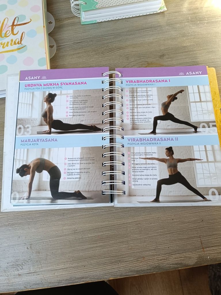 Planner fitnnes, osobisty notes motywacyjny