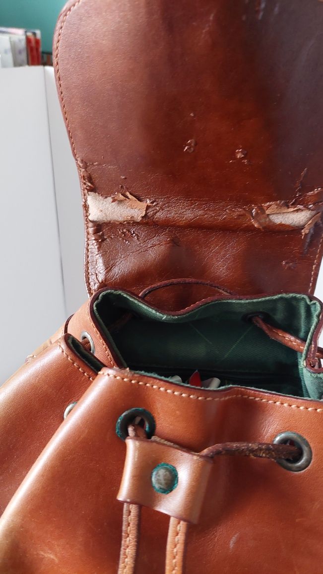 Mochila em pele Ted Benson